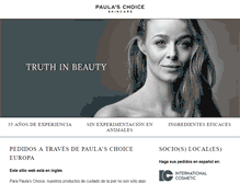 Tablet Screenshot of paulaschoice.es